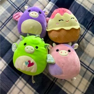 Four 5inch squishmellows